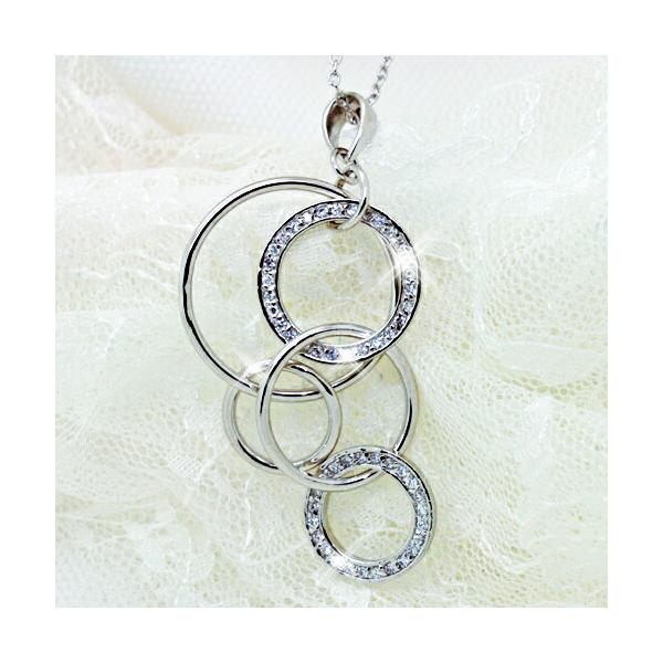 ネックレス シルバー シルバー925 Silver925 ペンダント レディース 金属アレルギー プラチナ ベネチアン ボックスチェーン Circle Of Life シルバーネックレス