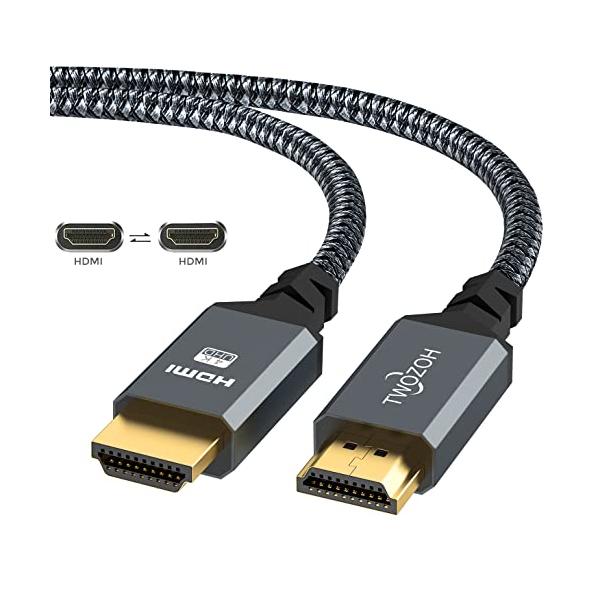 HDMI ケーブル 2M, Twozoh HDMI 2.0 4K/60Hz 2160p 1080p 3D HDCP 2.2 ARC 規格, 編組ナイロ