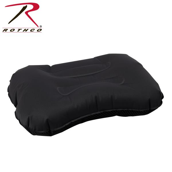 Lv@@XR Rothco Inflatable Camping Pillow - Black