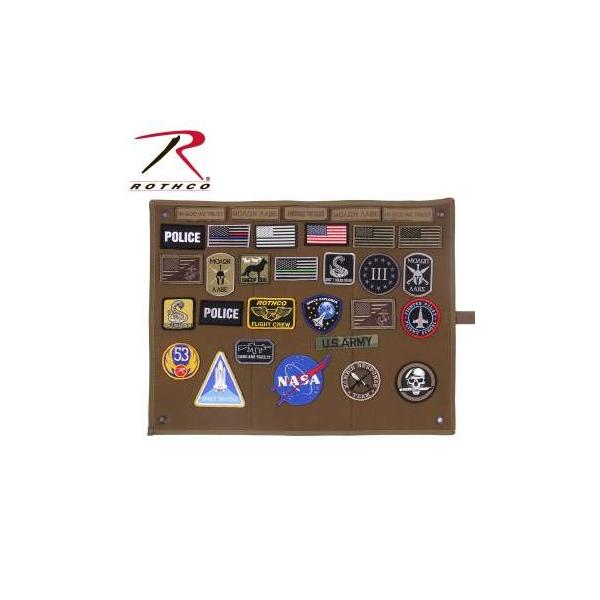 ���X�R�@�n���M���O���[���A�b�v�p�b�`�@Rothco Hanging Roll-Up Morale Patch Board 9010