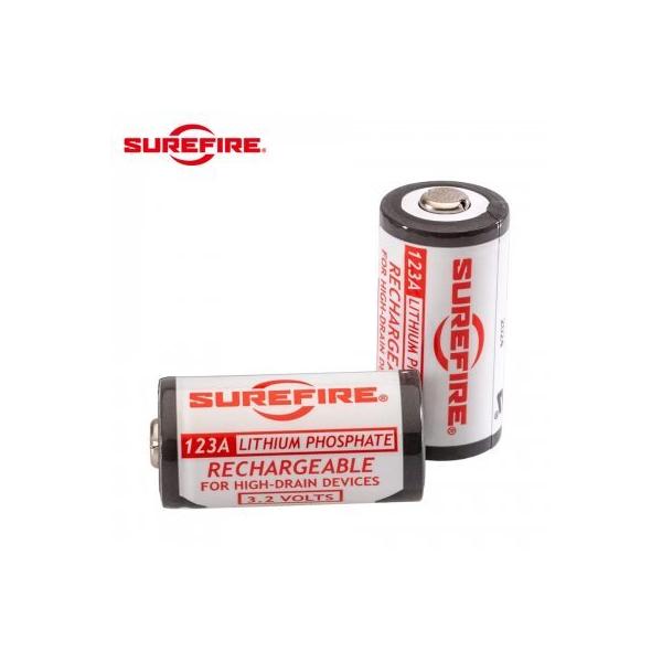 SUREFIRE リチャージブルバッテリー＆チャージャー〜123A Surefire Flashlight Kit with 123A Rechargeable Batteries and