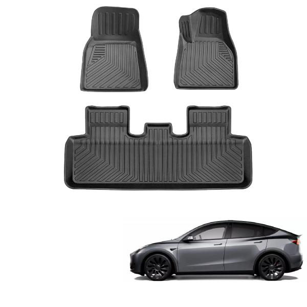 人気アイテムテスラ モデルY 3Dフロアマット 立体フロアマット Tesla model Y カーマット TPE素材 防水仕様 耐汚れ 耐磨耗性 滑り防止 Tes