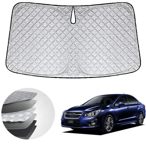 WAIROGA スバル インプレッサG4 GK 専用フロントサンシェード Impreza G4 GK2/GK3/GK6/GK7型 車用サンシェードフロ