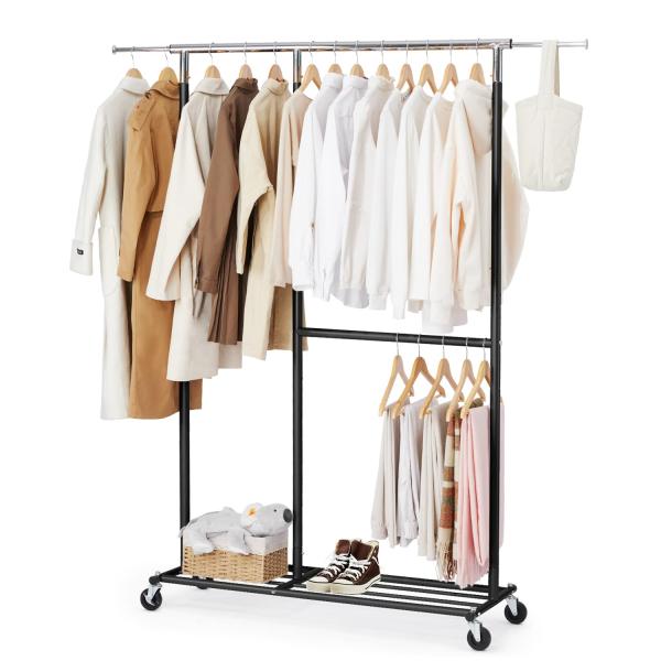 ハンガーラック　パイプハンガー　耐荷重200kg スタンド　伸縮　物干し　大容量 Amazon｜HOKEEPER ハンガーラック パイプハンガーラック 耐荷重150KG