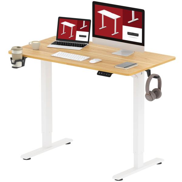 他サイト： SANODESK 昇降デスク QS1 パソコンデスク スタンディングデスク メーカー3年保証 電動 無段階高さ調節 メモリー機能付き 人間工学 天板付の商品画像