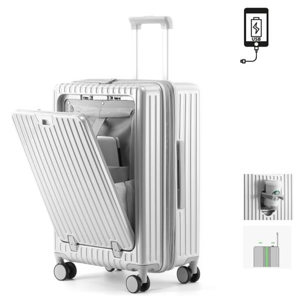 [DIKA] キャリーケース 機内持込 スーツケース フロントオープン 拡張機能 plab_s-b0cnphzb1p-20240829