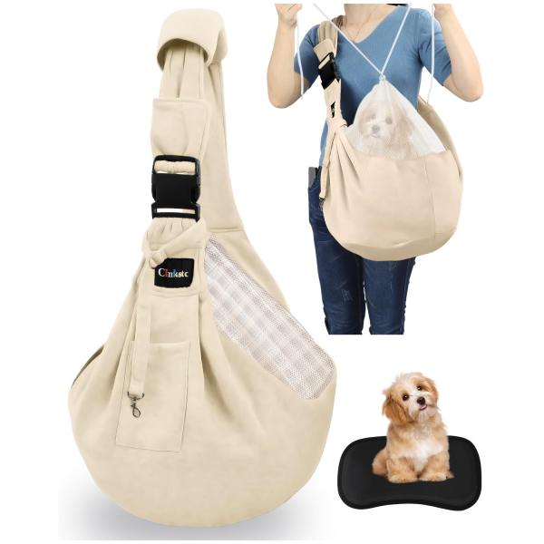 【商品概要】【実用的なバッグ底板と肩パッド付き】底板は、耐久性のある素材で作られており、ペットの重量を十分に支える硬度を持ち、変形や破損することはありません。ペットが快適に過ごせるだけでなく、より安定した状態で座ることができますよ！デザイン...
