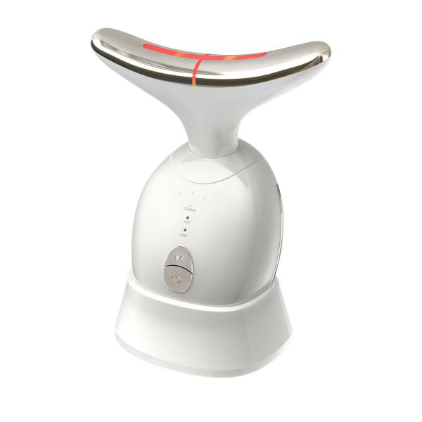 【商品概要】【【8in1のマルチ美顔器】イオン導出・イオン導入・温熱・EMS・3色のLED（黄/赤/青）・振動、人気の機能を組み合わせたマルチな美顔器が登場！簡単、速攻！保湿からリフトケアまで本格的なケアをご自宅で実現し、首全体の印象を美し...