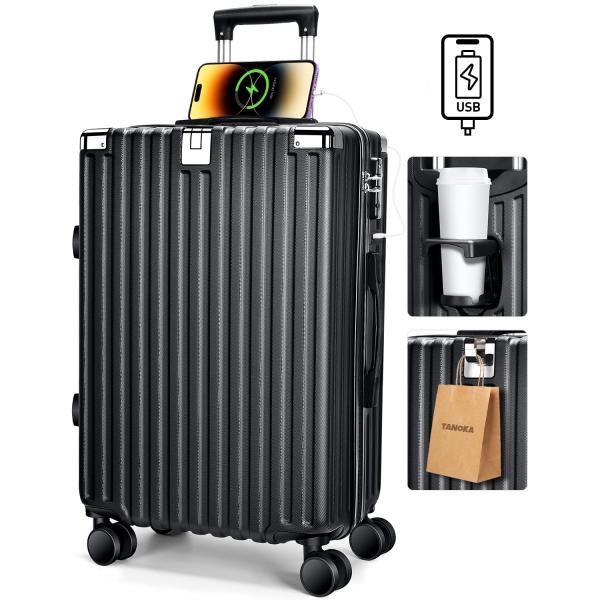 Tanoka] スーツケース 機内持込 超軽量 キャリーケース 大型 多