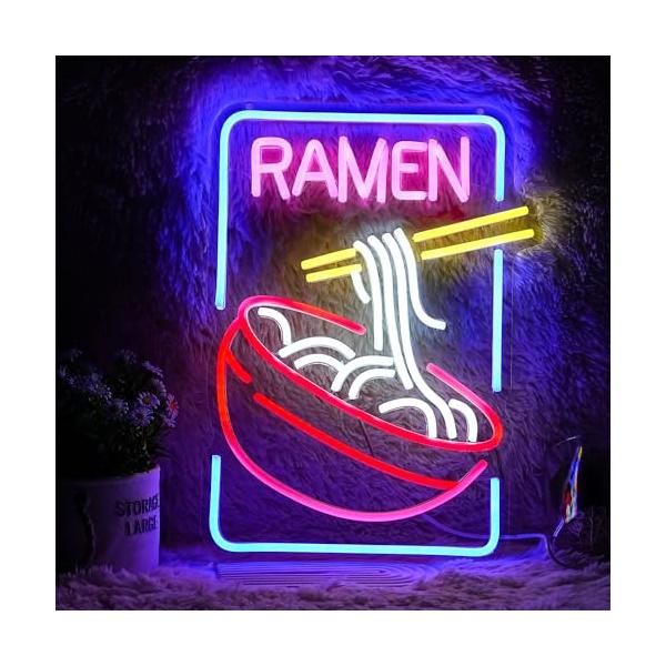 【商品概要】【独自のラーメンデザイン】クールなラーメンネオンがバーの美学的な壁装飾となり、お部屋にロマンを添えます。ネオンバーの看板を点灯して、毎晩を楽しもう！【設置しやすい】男の洞窟のラーメンネオンサインは16.5×12インチの超大型で、...