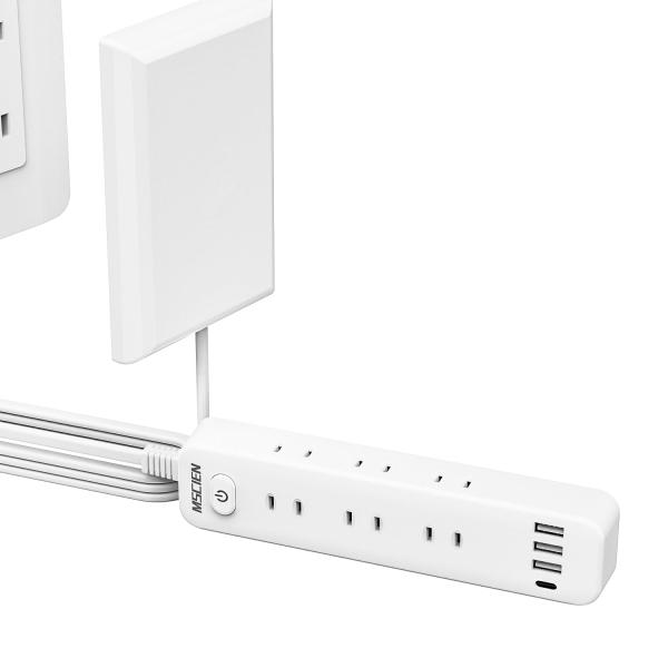 【商品概要】コンセントカバー付き：コンセントプラグはカバーが付いています。プラグピンを含まないカバーサイズは約148mm×95mm×20mmです。※ご注意：カバーの深さは約20mmですから、壁コンセントと本製品のサイズが異なる場合は、本製品...