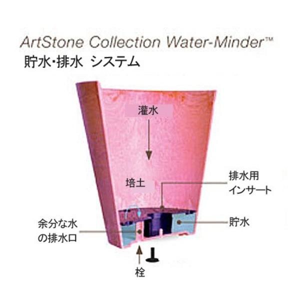 オープニング大セール 底面給水型 アートストーン ホワイト 幅40cm 高さ90cm 花 ガーデニング 鉢 プランター 植木鉢 プランター 幅40cm 高さ90cm 底栓付 Ds プレジールセレクション トールスクエア型 園芸用品