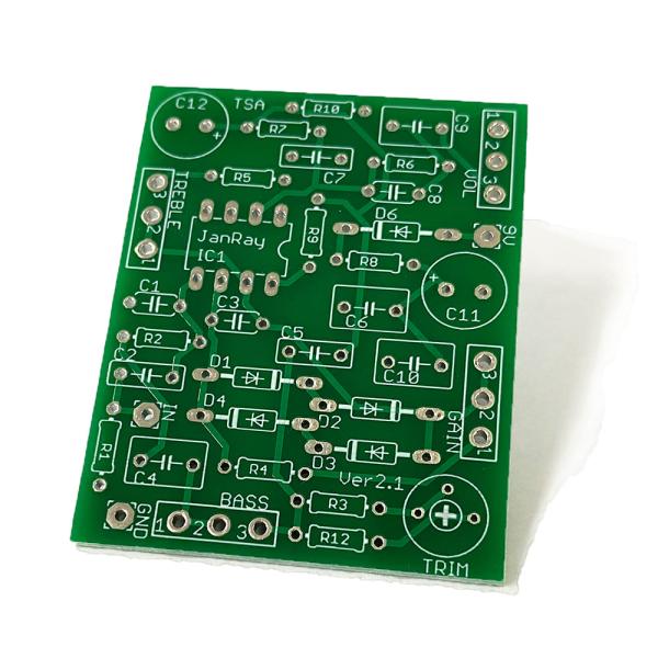 Jan Ray風 オーバードライブ ギターエフェクター自作用 基板　メール便なら送料無料