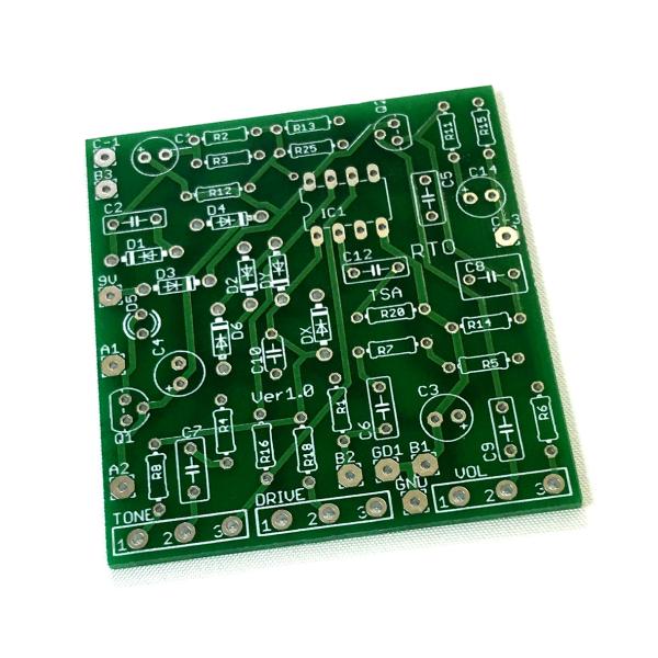 Fulltone RTO Robin Trower Overdrive風 フルトーンロビントロワーオーバードライブエフェクター自作用基板　メール便なら送料無料