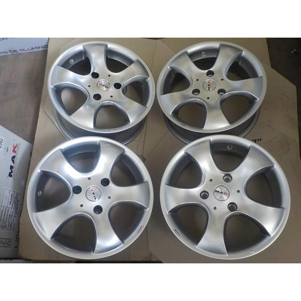 ■スマートクーペ　3穴　MC01　MAKストリートファイター15インチアルミ４本セット　5.5/6.5J　＋28/5　112/3　57φ　極上品■京都発
