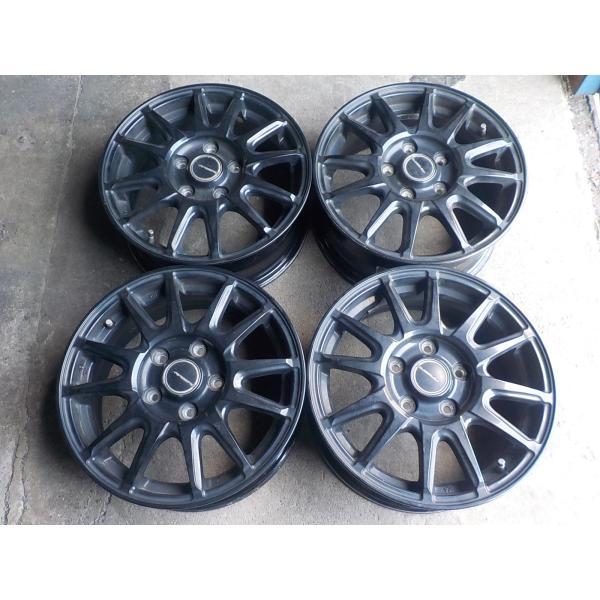 ■業者宛送料安 　国産　ホンダ　フリード　AIRBERG15インチアルミホイール4本セット　6J+52　114.3/5　ブラック■京都発