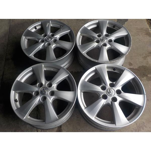 ①トヨタ　エスティマ　4型　純正　ホイール　美品 エスティマ □業者宛送料安 国産 トヨタ エスティマ純正17インチアルミ