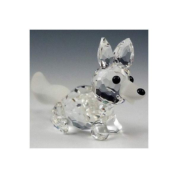 SWAROVSKI - SWAROVSKI.  キツネ(ミニ  伏せ) SWAROVSKI スワロフスキー Swarovski 1996年 廃盤品 『キツネ