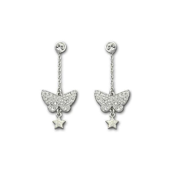 スワロフスキー　フリンジ ピアス SWAROVSKI（スワロフスキー） Swarovski Tinker Bell Butterfly ピアス