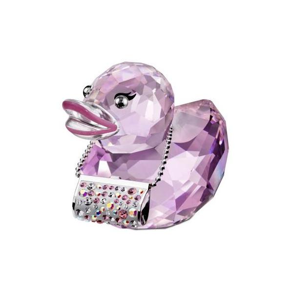 美品 スワロフスキー 置物 アヒル パープル ピンク Fancy Felicia 美品 スワロフスキー 置物 アヒル パープル ピンク Fancy Felicia