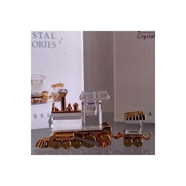 スワロフスキー Swarovski 2004年 廃盤品 『おもちゃの列車, ゴールド