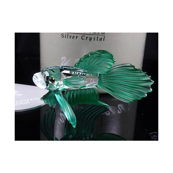 新品 ギャランティー付き スワロフスキー 『グリーンファイティング