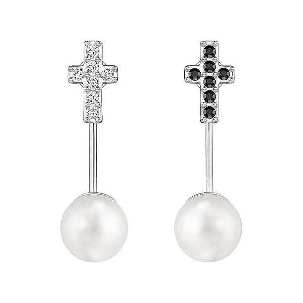 SWAROVSKI ピアス　クロス 楽天市場】スワロフスキー ピアス 十字架の通販
