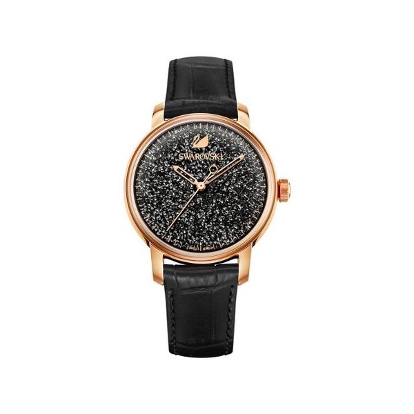 Swarovskiスワロフスキー腕時計 Crystalline wonder watch, Swiss Made, Leather strap, Beige, Rose