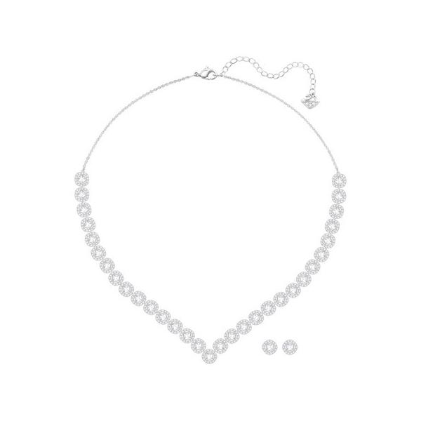 【美品】スワロフスキー Angelic Square セット Swarovski Angelic Square set White, Rhodium plated 5646907