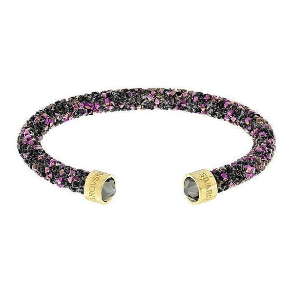 SWAROVSKI　バングル Twisty バングル, ミックスカット, ホワイト, ロジウム・プレー