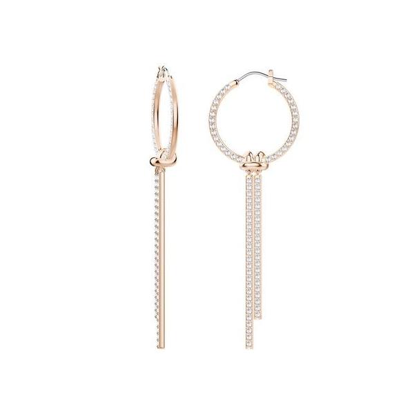‼️Swarovski‼️スワロフスキー リボンモチーフ ロングピアス 希少/美品】スワロフスキー ロング ピアス 両耳 リボン