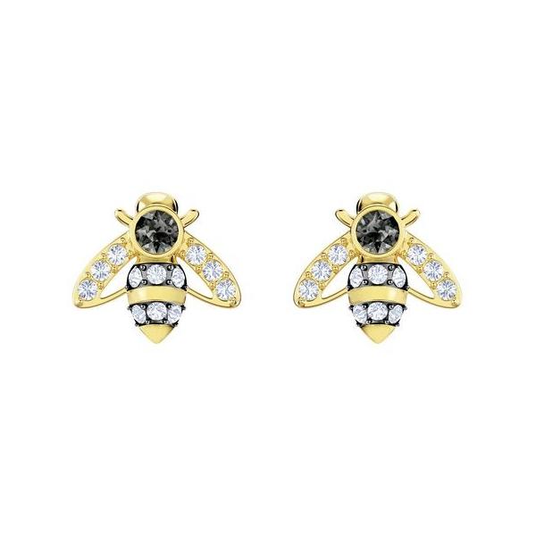 ☆スワロフスキー 8mm 1粒ピアス ハンドメイド 616 SWAROVSKI（スワロフスキー） 蜂 MAGNETIC BEE STUD ピアス 5429351