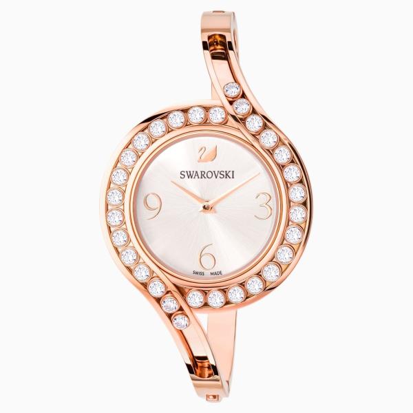 SWAROVSKI 腕時計 ゴールド ブラック SWAROVSKI スワロフスキー Swarovski 腕時計 Lovely Crystals