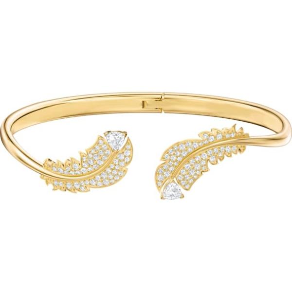 新品 SWAROVSKI Nice フェザー ピアス スワロフスキー 羽根 SWAROVSKI スワロフスキー Nice フェザーピアス 追跡送料関税込