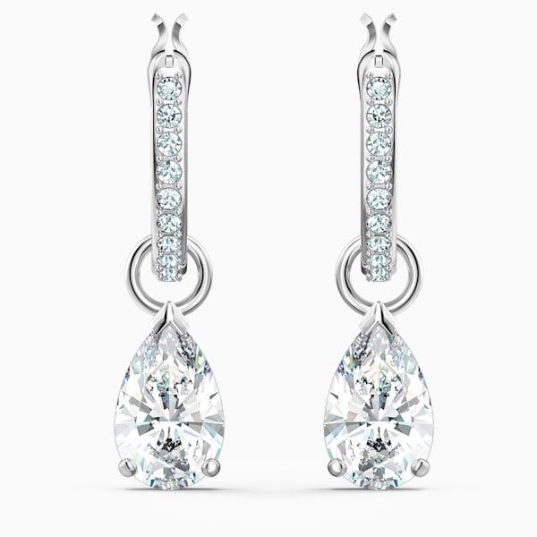 【美品】SWAROVSKI スワロフスキー ピアス シルバー 5563119 SWAROVSKI スワロフスキー Swarovski ATTRACT PEAR MINI フープ