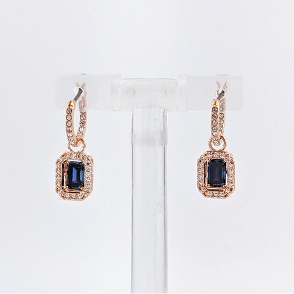 SWAROVSKI（スワロフスキー） ブルー Millenia ドロップピアス ローズ