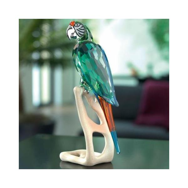 スワロフスキー　置物　ミドリコンゴウインコ SWAROVSKI スワロフスキー Swarovski 『コンゴウインコ(緑