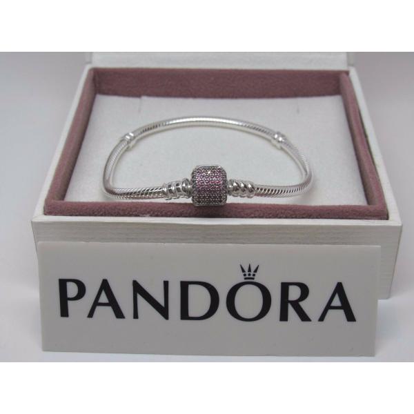 PANDORA（パンドラ） ブレスレット ピンク CZ パヴェ シグネチャー