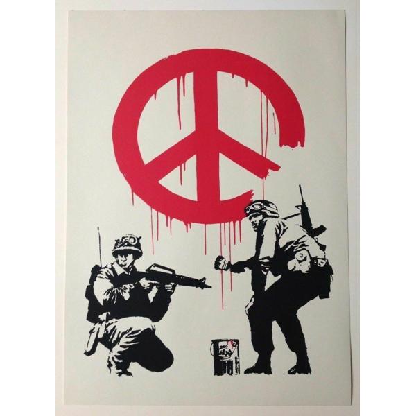 Banksy oNV[ CND SOLDIERS VNXN[ vg WCP SCREEN PRINT v_NV A[g