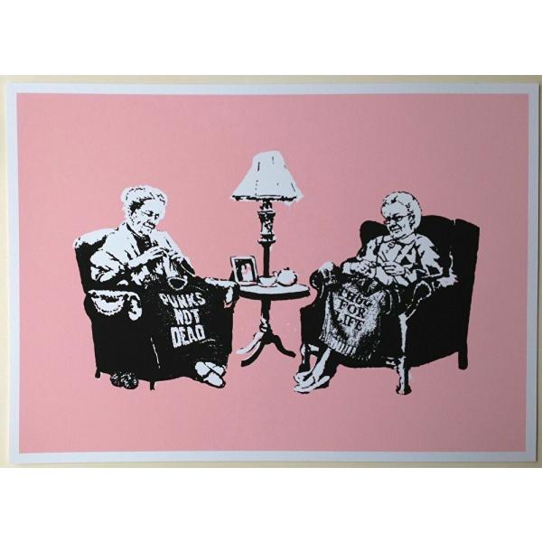 Banksy バンクシー GRANNIES シルクスクリーン プリント WCP