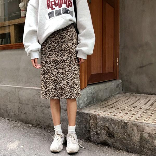 スカート ヒョウ柄 スカート レディース ロングスカート レオパード タイトスカート ハイウエスト 秋 冬 全店2点送料無料 Prts1098 プラネタルーム 通販 Yahoo ショッピング