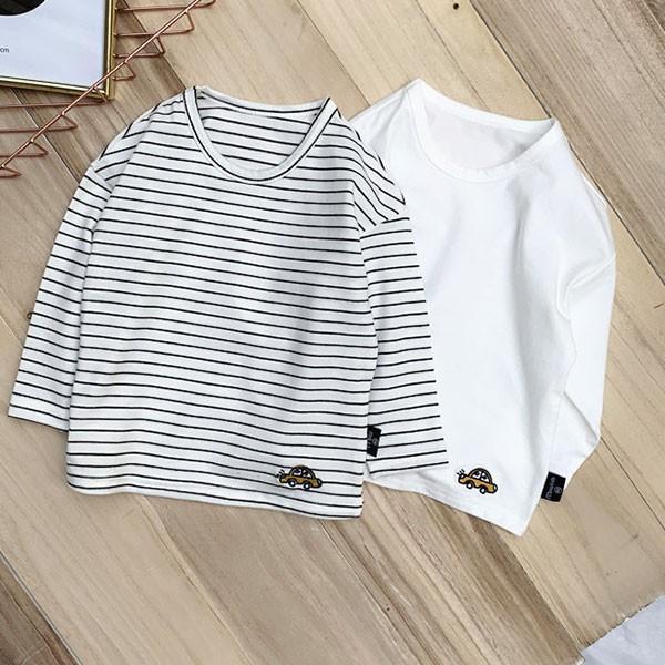長袖tシャツ キッズ 無地 ロングtシャツ ロングt ボーダー 長袖 Tシャツ 男の子 子ども トップス 韓国 子供服 シンプル 80 90 100 110 1 全店2点送料無料 Prts2709 プラネタルーム 通販 Yahoo ショッピング