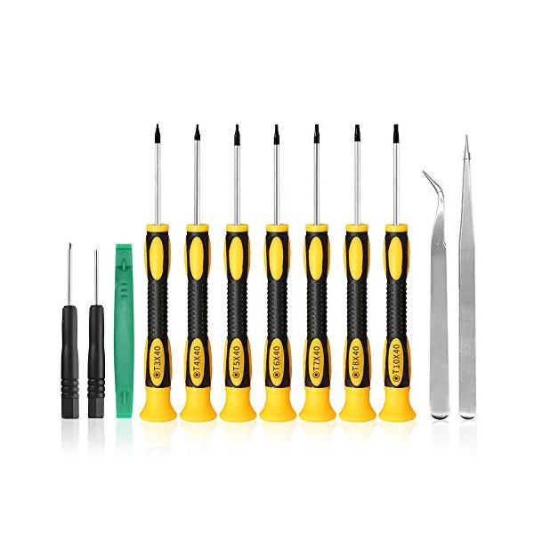 「商品情報」AA「主な仕様」●トルクスドライバーセットには、T3 T4 T5 T6トルクスドライバーとTR8 TR10トルクスドライバー付きトルクスドライバーセットが含まれています。電子機器の修理に広く使用されています。●滑りにくい快適なハ...