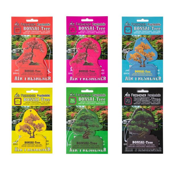 ~ F  GAtbVi[ AJ   J[pi J[ANZT[ PSYCHEDELIC BONSAI TREE AIR FRESHENER  [OK