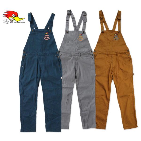 クレイスミスのつなぎになります。白煙を上げて爆走する、まさにスモーキーなウッドペッカー、Clay Smith。サロペットタイプのスタイリッシュなつなぎ、CRAFTYです。胸にはシンプルなワンポイント刺繍、ヒップにはワッペン＆ラインが入ります...