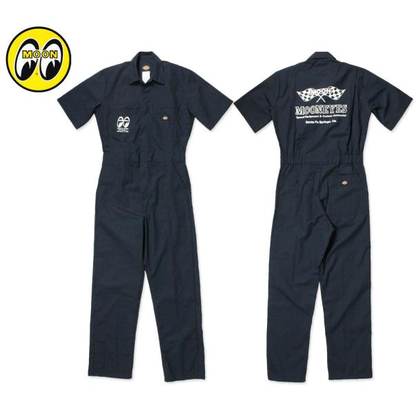 MOON EQUIPMENT CO. Dickies つなぎ MOON Equipped Coverall (Short Sleeve)