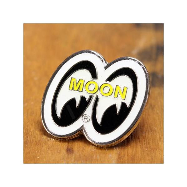 ムーンアイズ ピンバッジ ピンバッチ ピンズ かっこいい おしゃれ アメリカン アメカジ MOONEYES アイシェイプ