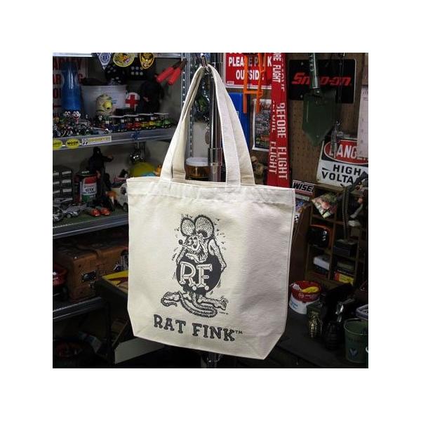 ラットフィンク Rat Fink トートバッグ おしゃれ メンズ レディース キャンバス コットン キャラクター アメリカ アメカジ ナチュラル
