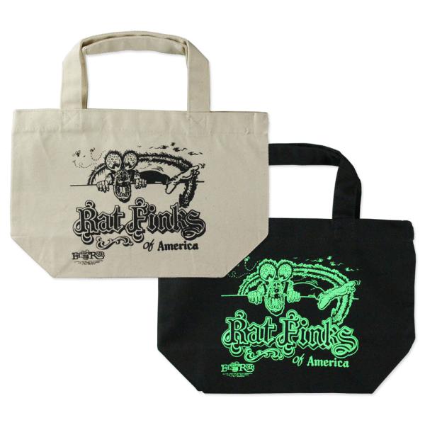 ラットフィンク トートバッグ メンズ レディース おしゃれ かわいい ミニサイズ コットン キャンバス 弁当箱 Rat Fink of America
