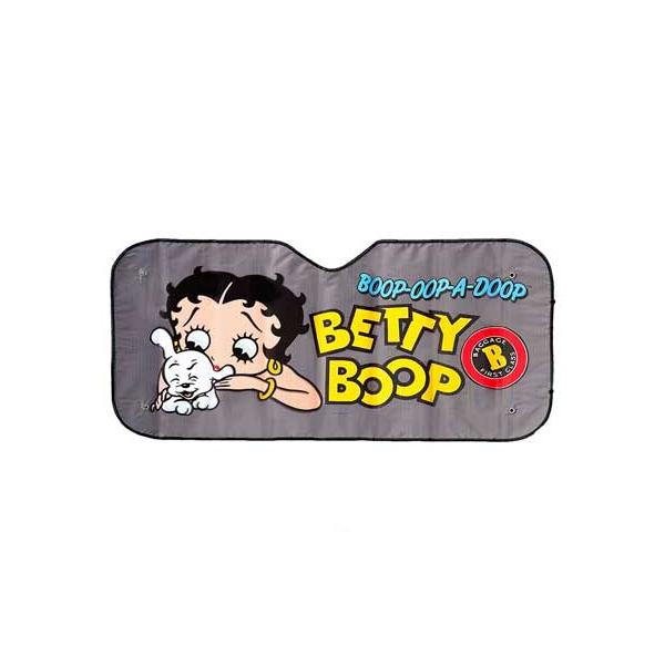 ベティ・ブープ BETTY BOOP サンシェード 車 フロント キャラクター アメリカ おしゃれ かわいい アメリカン 日除け アメリカン雑貨 グレー